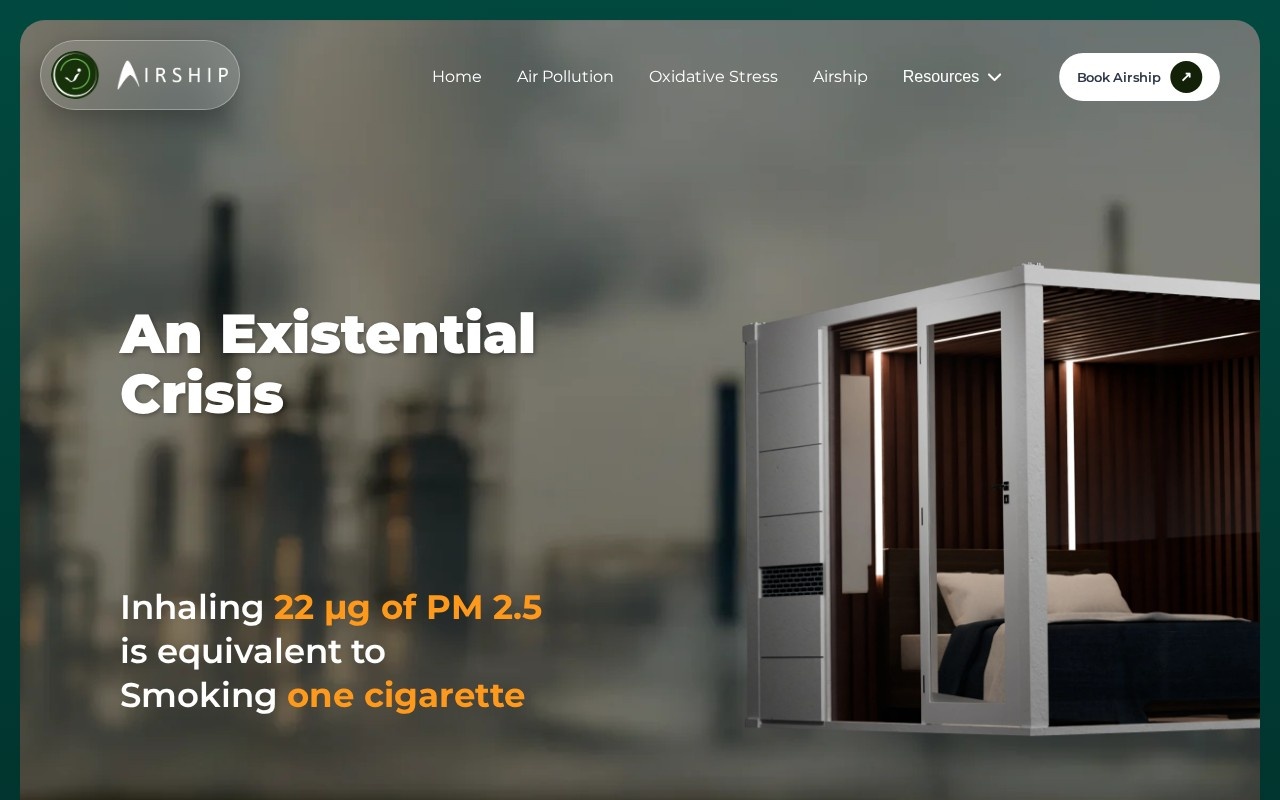 Preview of the Airship India website